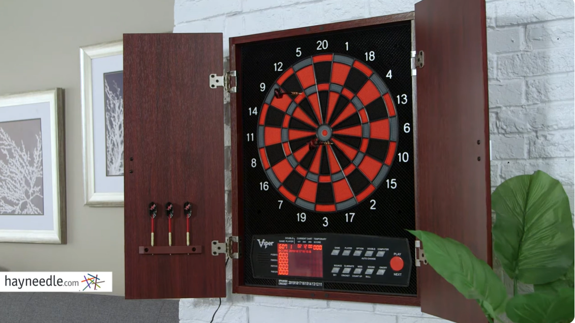 Viper By GLD Products Neptune Electronic Dartboard Cabinet Combo
