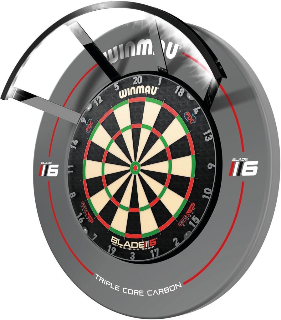 Winmau Polaris 120 Degree Dartboard Lighting with Magnetic Clamp (Warm White)
