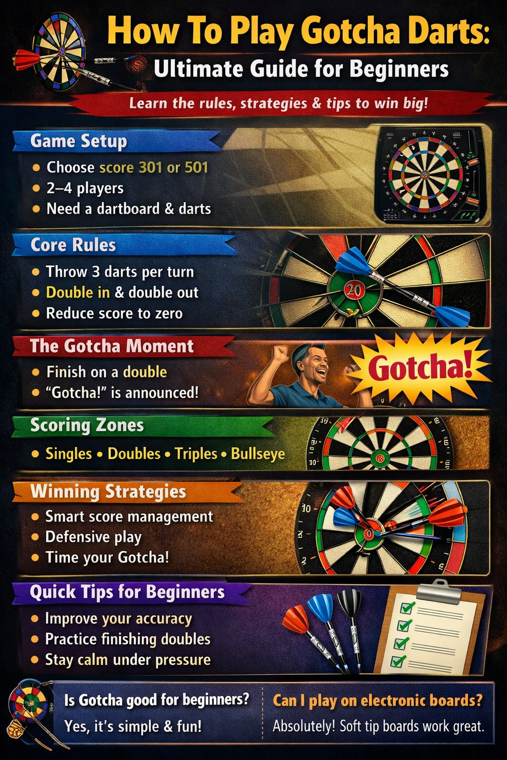 How To Play Gotcha Darts